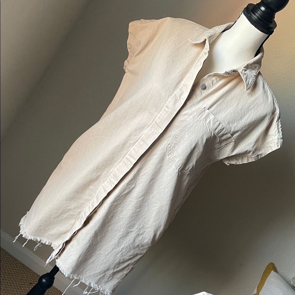 Etica Dress . Tan Denim . Size S . Ethically Made Clothing